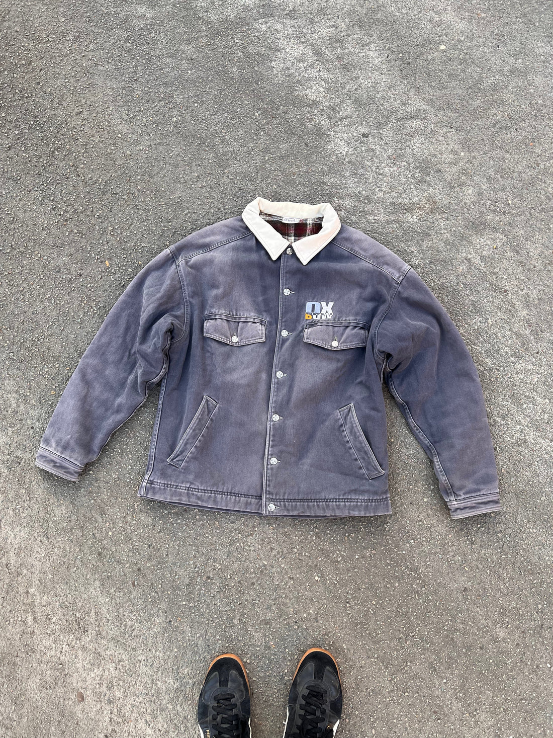 Oxbow Plaid Denim Jacket