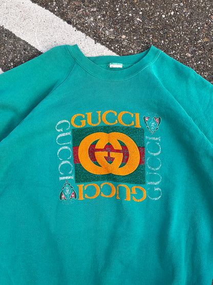 90's Gucci Bootleg Big Logo Sweatshirt – Large