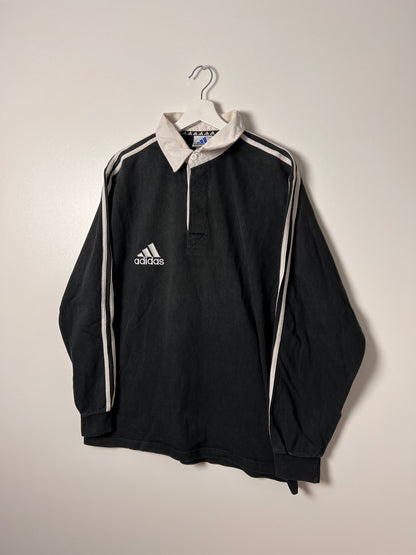 Adidas Longsleeve Rugby Polo - Large
