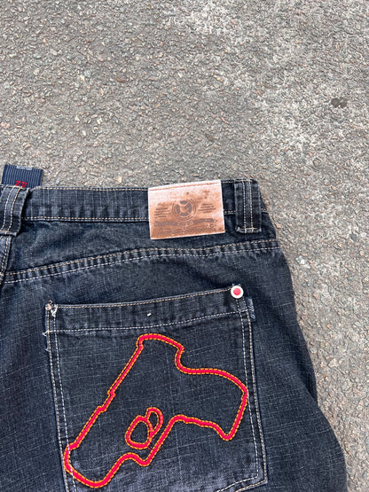 00's G-Unit Denim Gun Jorts - 44