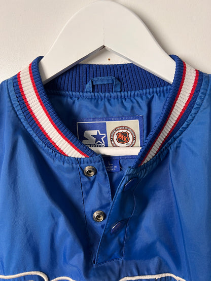 Vintage Starter Rangers 1/4 Button Up Jacket - Medium