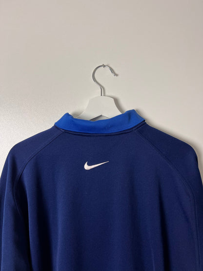 90's Nike Big Check 1/4 Zip Up Sweatshirt – XLarge
