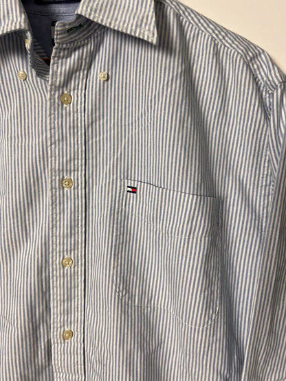 90's Big Flag Tommy Hilfiger Shirt - Medium