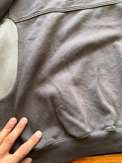 90s Reebok Embroidered Big Logo Crewneck Sweatshirt Dark Grey – Medium