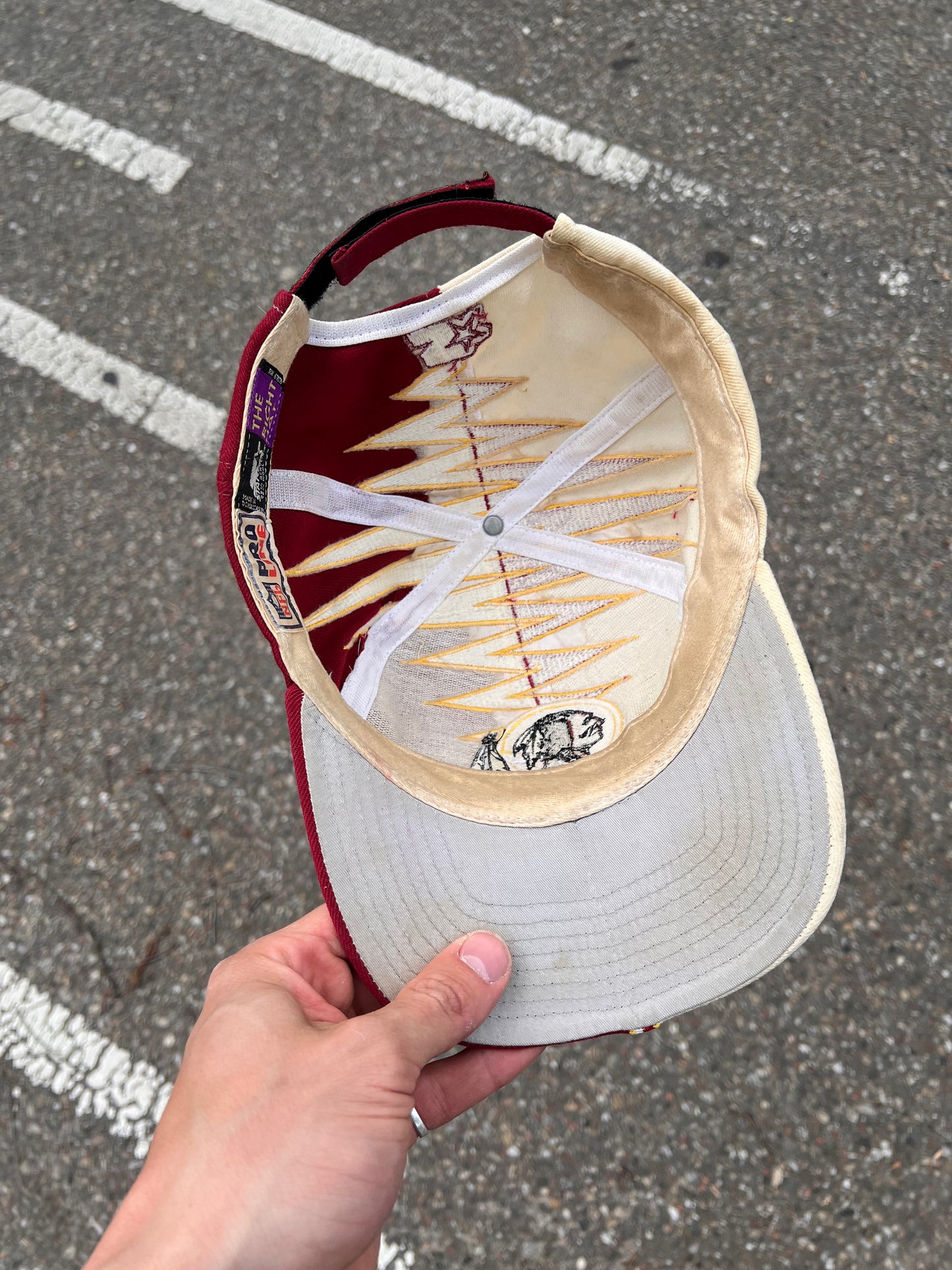 90s Starter Embroidered Washington Redskins Snapback Cap Red – One Size