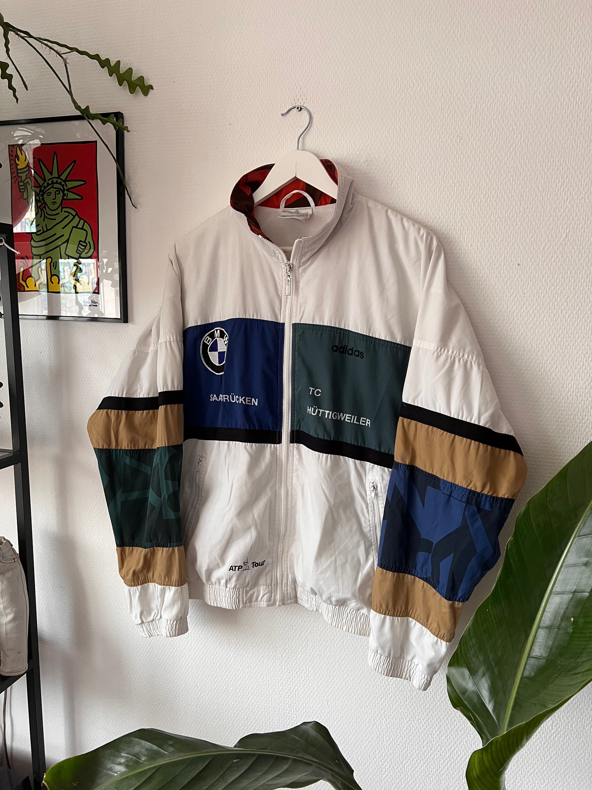 90s Adidas ATP Tour BMW Track Jacket Multicolor – Large
