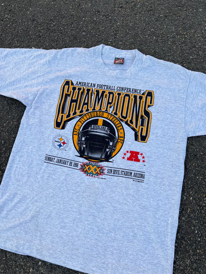 90's Screen Stars 1996 Steelers T-Shirt – Medium