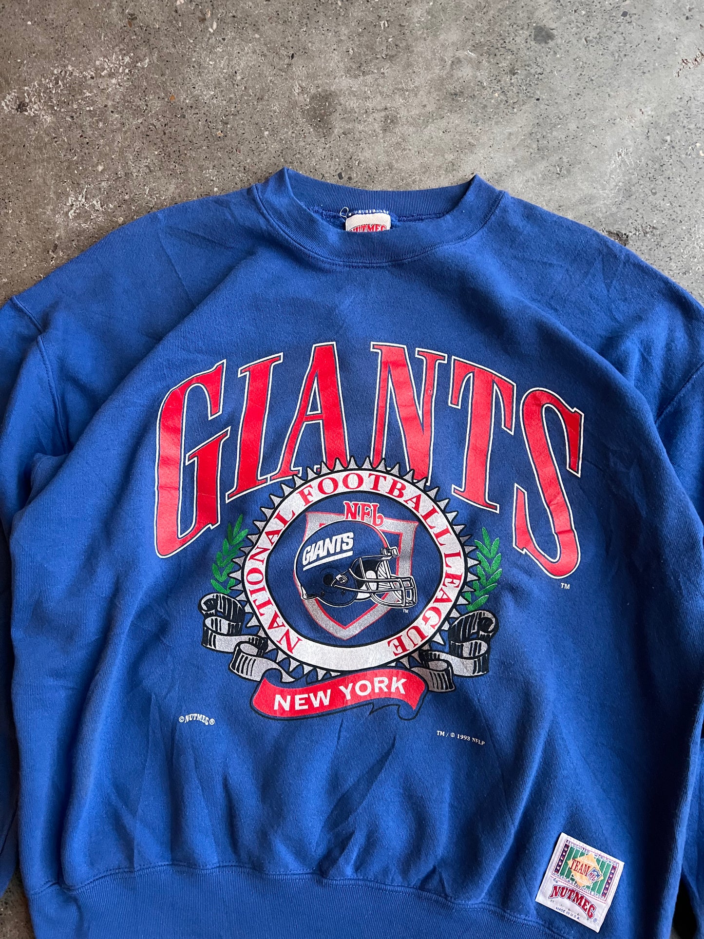 90s Nutmeg New York Giants Crewneck – Large