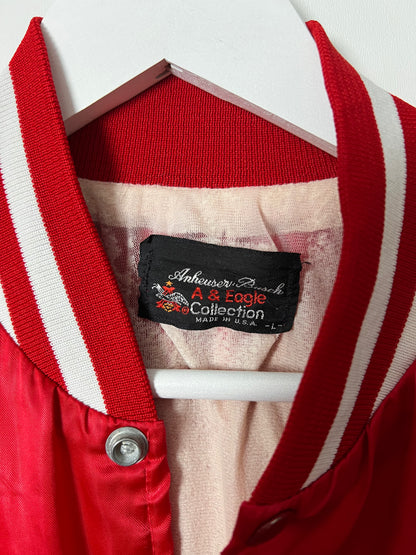 Vintage 80's Budweiser Baseball Jacket – Small