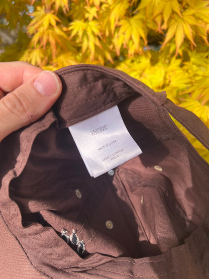 2000s Jack Wolfskin Embroidered Claw Logo Cap Brown – Medium