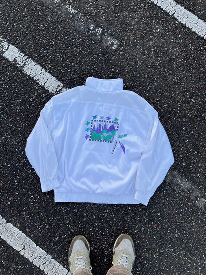 90's Adidas Psychedelic Track Jacket - Medium