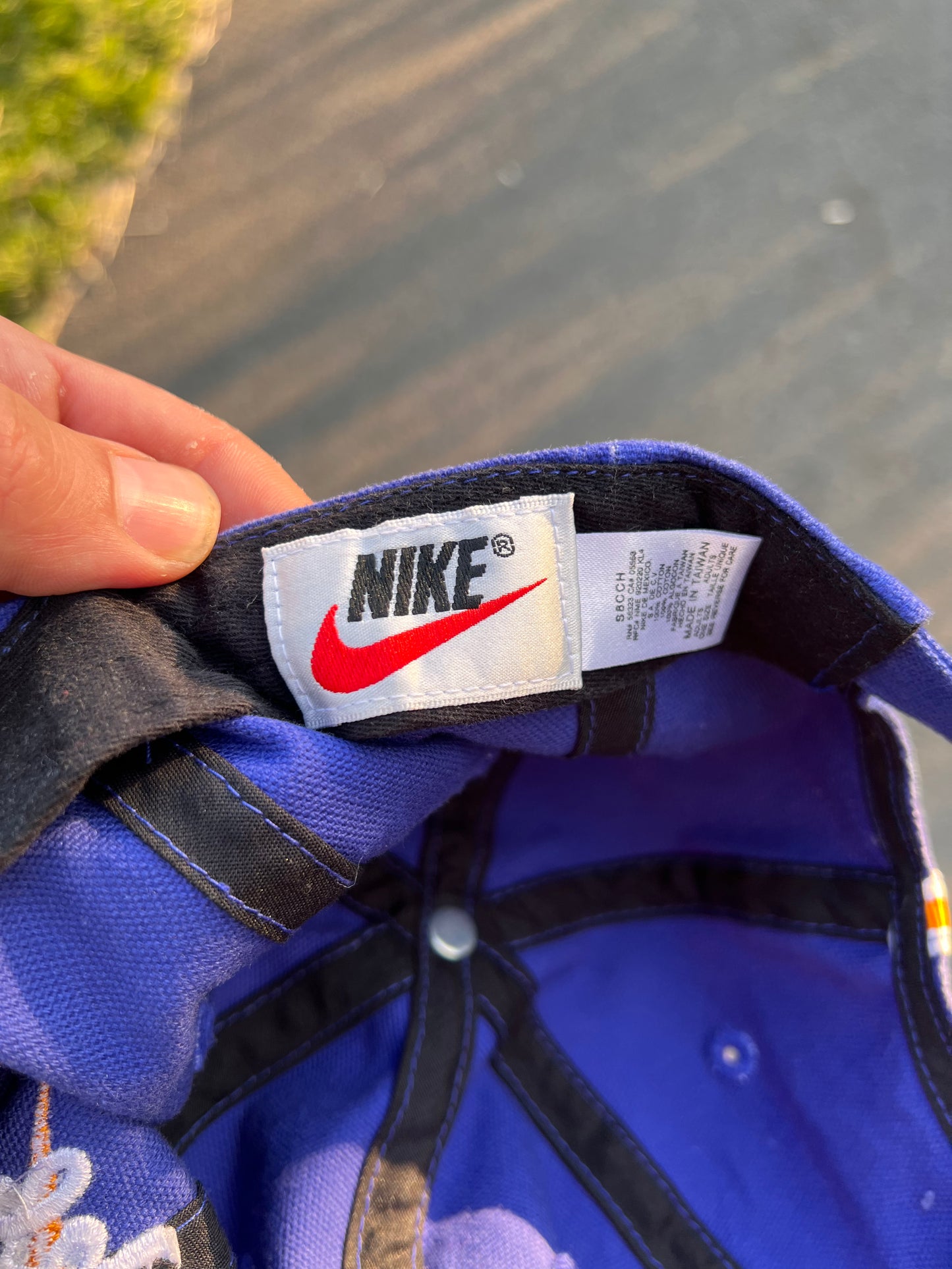 90's Nike Big Check Cap – One Size