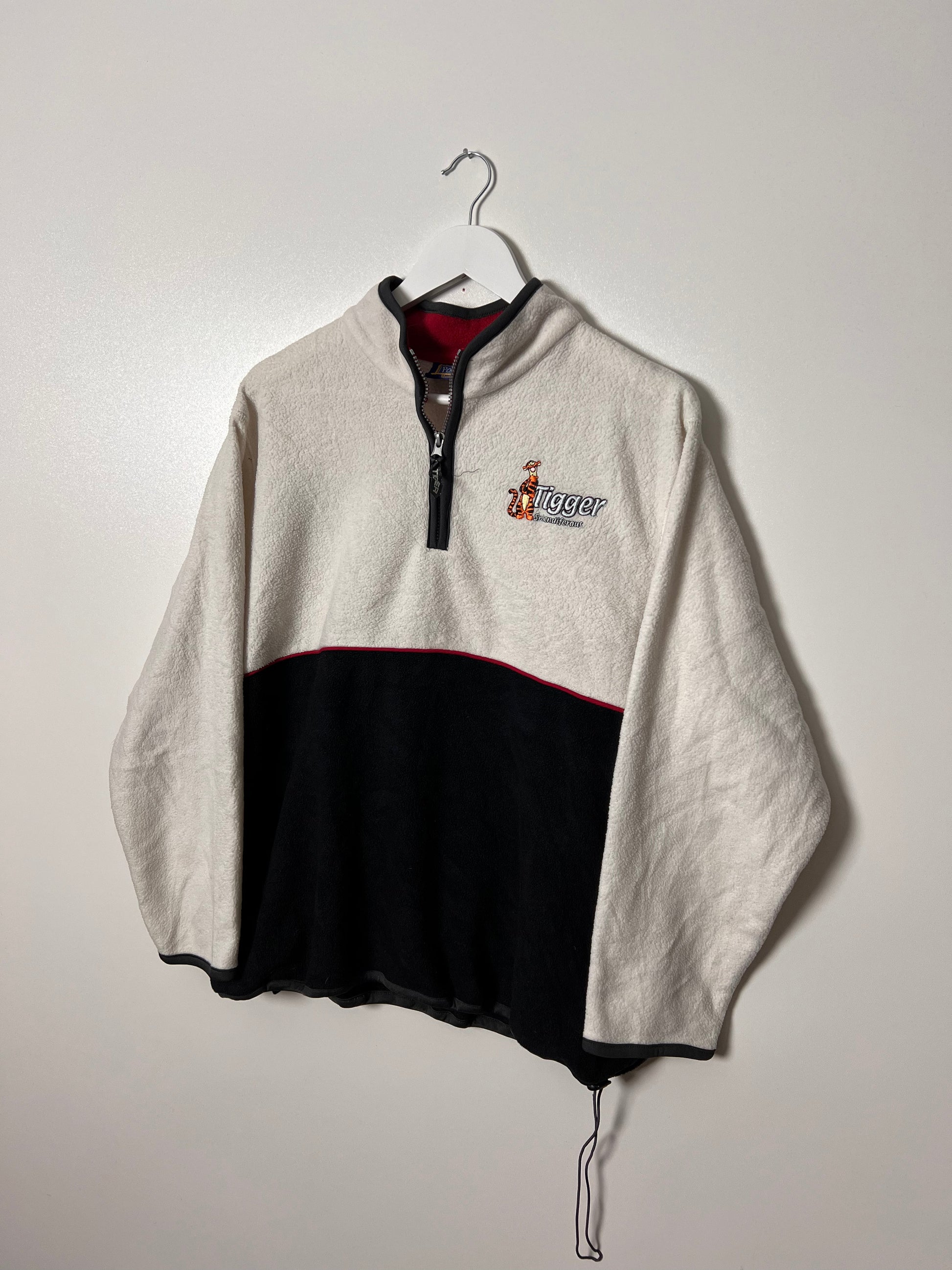 90's Looney Tunes 1/4 Button Up Tigger Fleece – XLarge