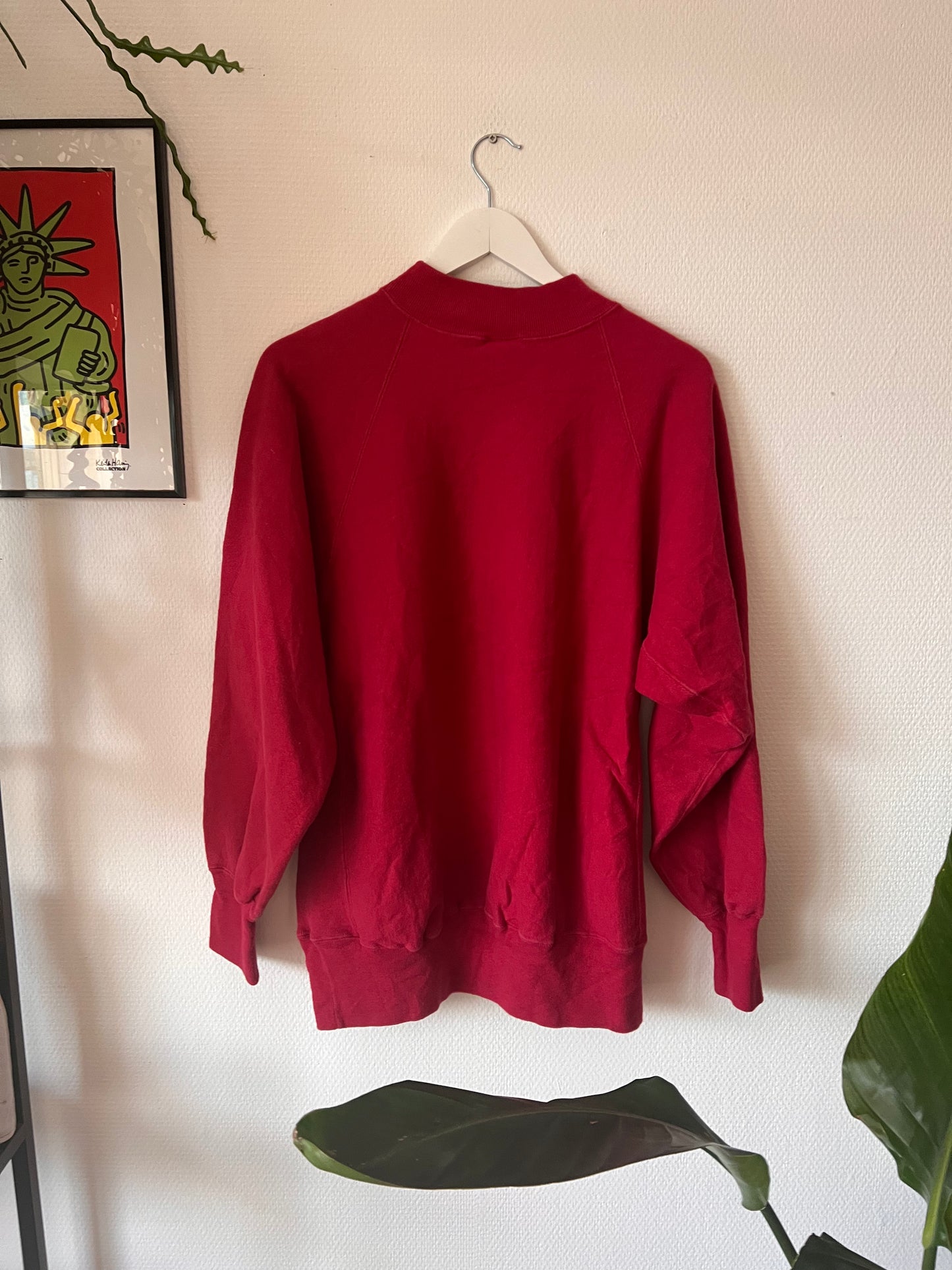 90s Champion Albion Reverse Weave Crewneck Sweatshirt Burgundy – XLarge
