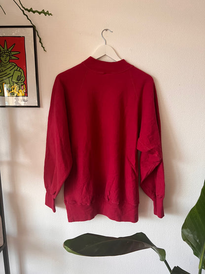 90s Champion Albion Reverse Weave Crewneck Sweatshirt Burgundy – XLarge