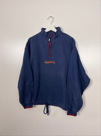 90's Nike INC 1/4 Zip Up Sweatshirt - Large