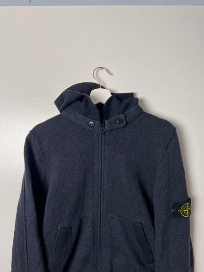 Vintage Stone Island Wool Zipped Hoodie - Large