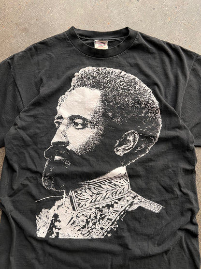 90s Haile Selassie Big Print T-Shirt – XLarge