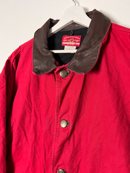 90s Marlboro Country Store Long Lined Cotton Coat – Large