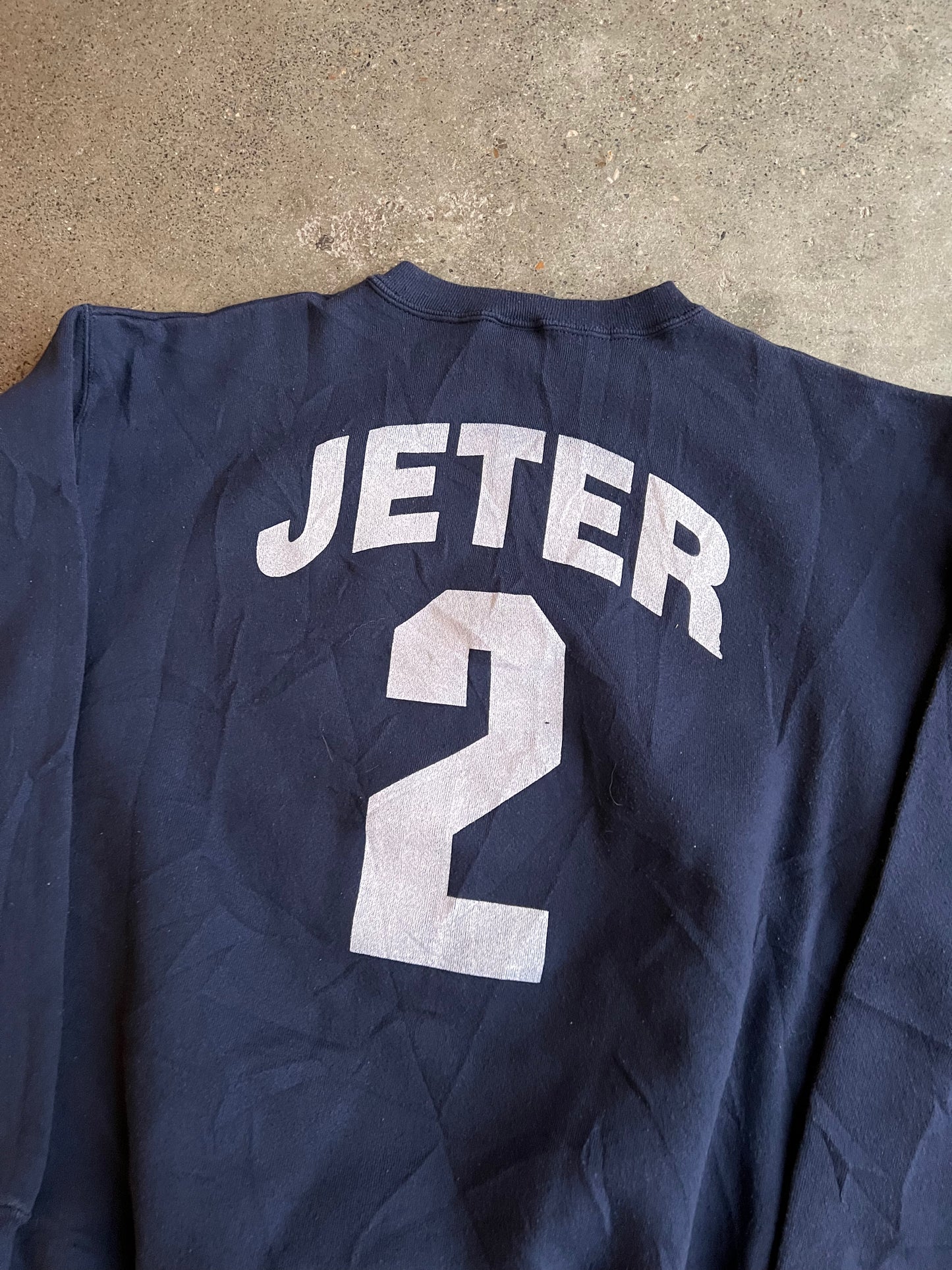 90s 7 Logo NY Yankees Jeter Crewneck – Large