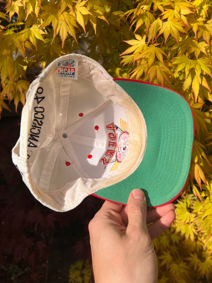 90s NFL San Fransisco 49ers Strapback Cap White – One Size