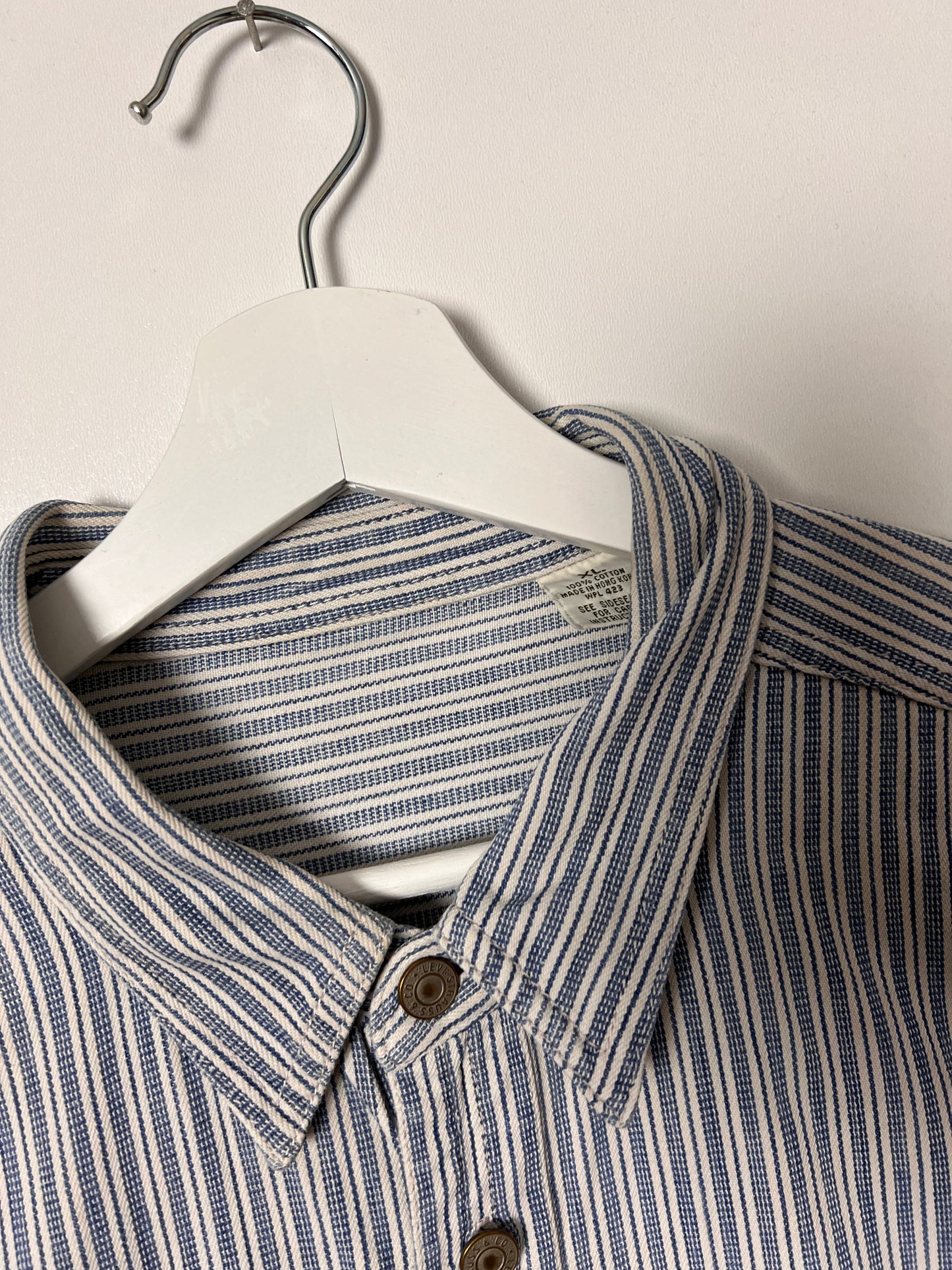 00's Levi's Striped Work Shirt – XXLarge