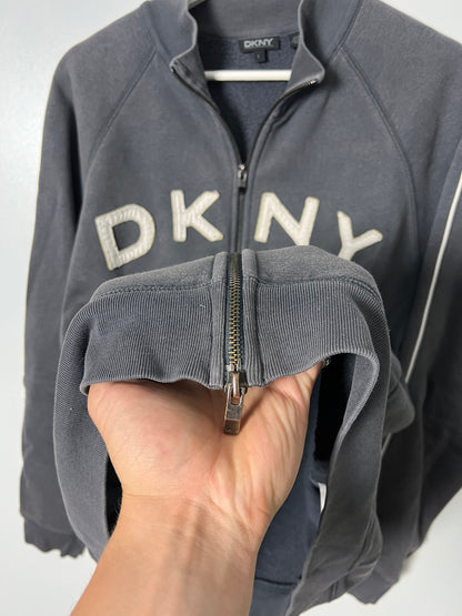 00's DKNY Y2K Zip Up Sweatshirt – Large