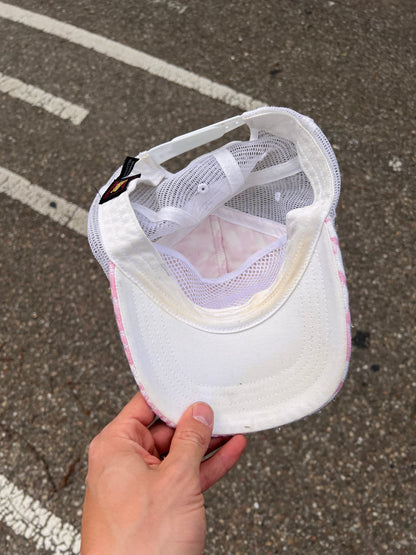 2000s Von Dutch Logo Trucker Checkered Snapback Cap Pink – Medium