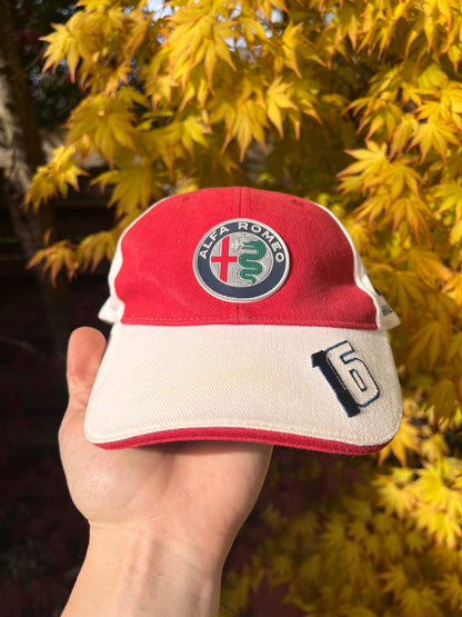 2000s Alfa Romeo Sauber F1 Team Racing Cap Red – One Size