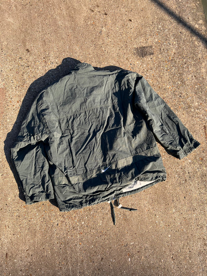 90s Nike Olive Full Zip Army Track Jacket – XXLarge