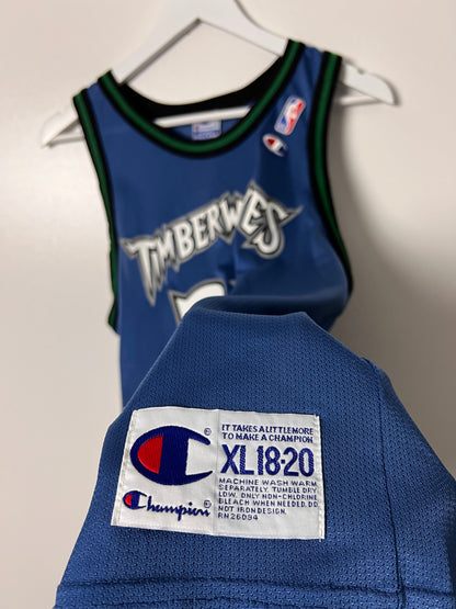 90's Champion Minnesota Timberwolvers Jersey – Small