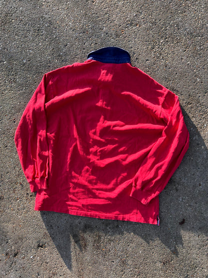 90s Adidas Longsleeve Colar Rugby Polo – Xlarge