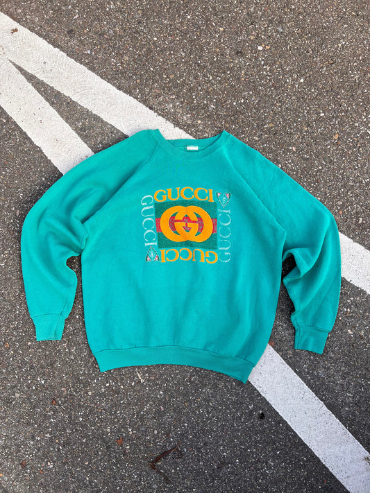 90's Gucci Bootleg Big Logo Sweatshirt – Large