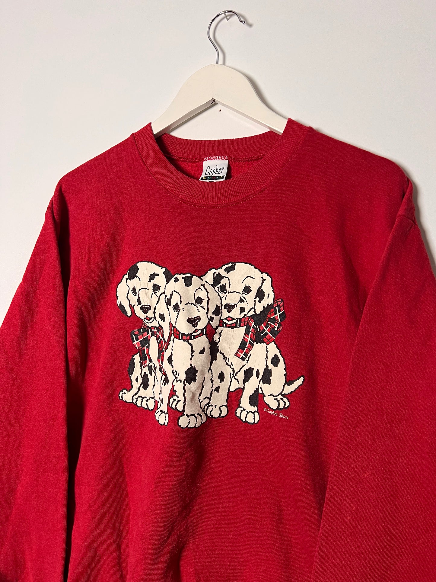 90s Gopher Sport Dalmatians Dog Sweatshirt – Medium