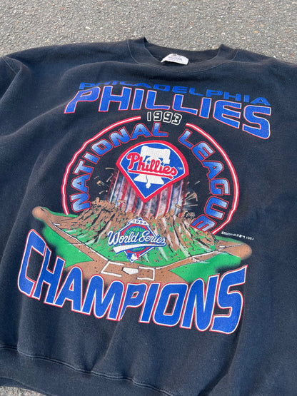 90's Starter 1993 Phillies Champions Sweatshirt – XLarge