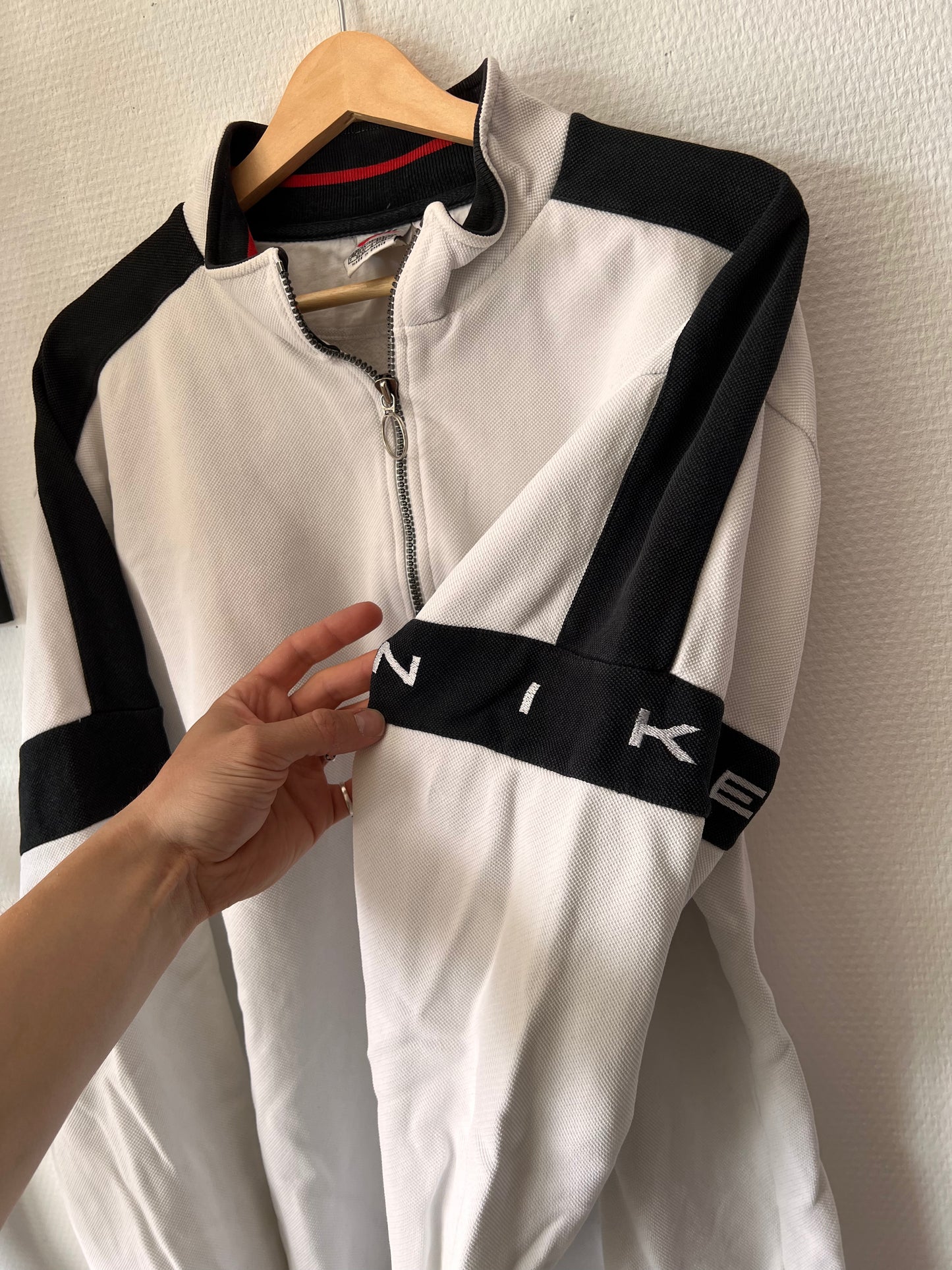 90s Nike 1/4 Zip Up Center Swoosh Sweatshirt – XLarge