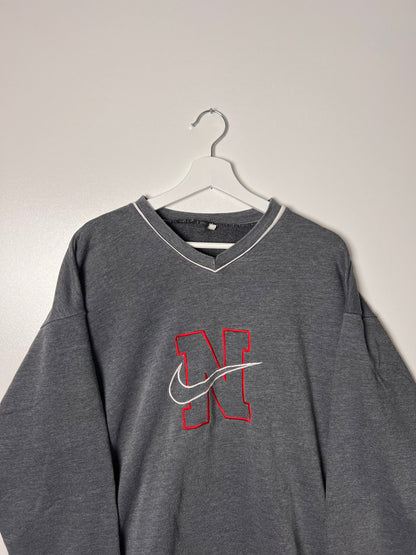 Vintage Nike Embroidered Big Logo Crewneck