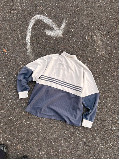 90s Adidas 1/4 Zip Up Multicolor Sweatshirt – Medium