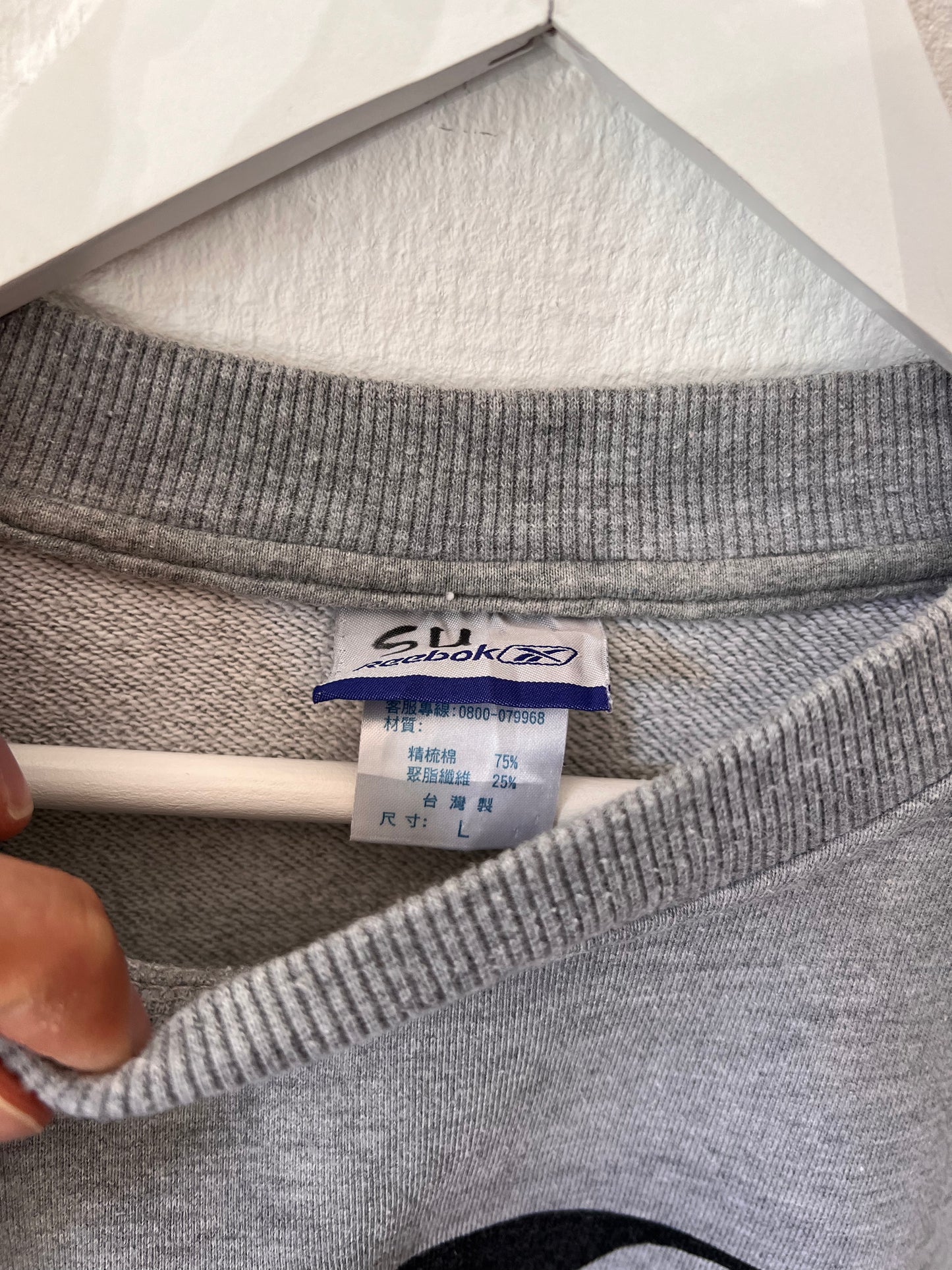 90s Reebok I3 Allen Iverson Crewneck Sweatshirt Grey – Small