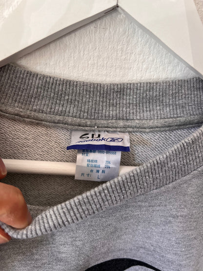 90s Reebok I3 Allen Iverson Crewneck Sweatshirt Grey – Small