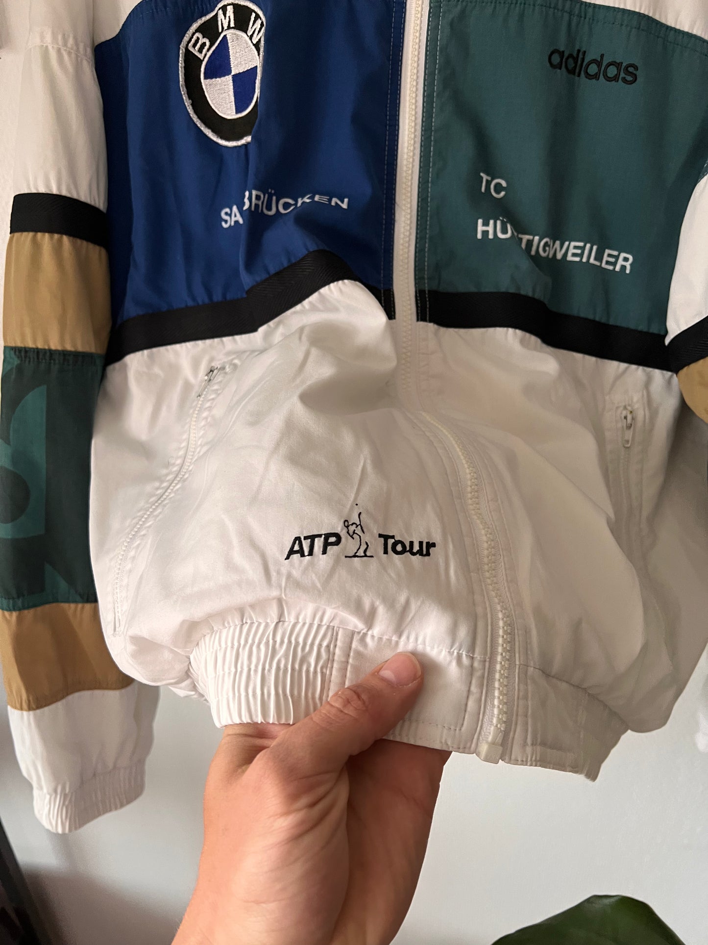 90s Adidas ATP Tour BMW Track Jacket Multicolor – Large