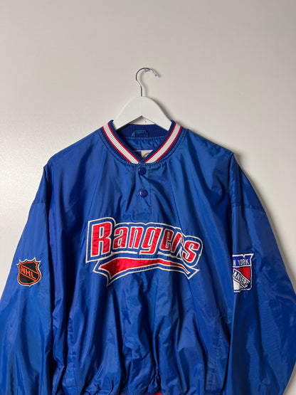 Vintage Starter Rangers 1/4 Button Up Jacket - Medium