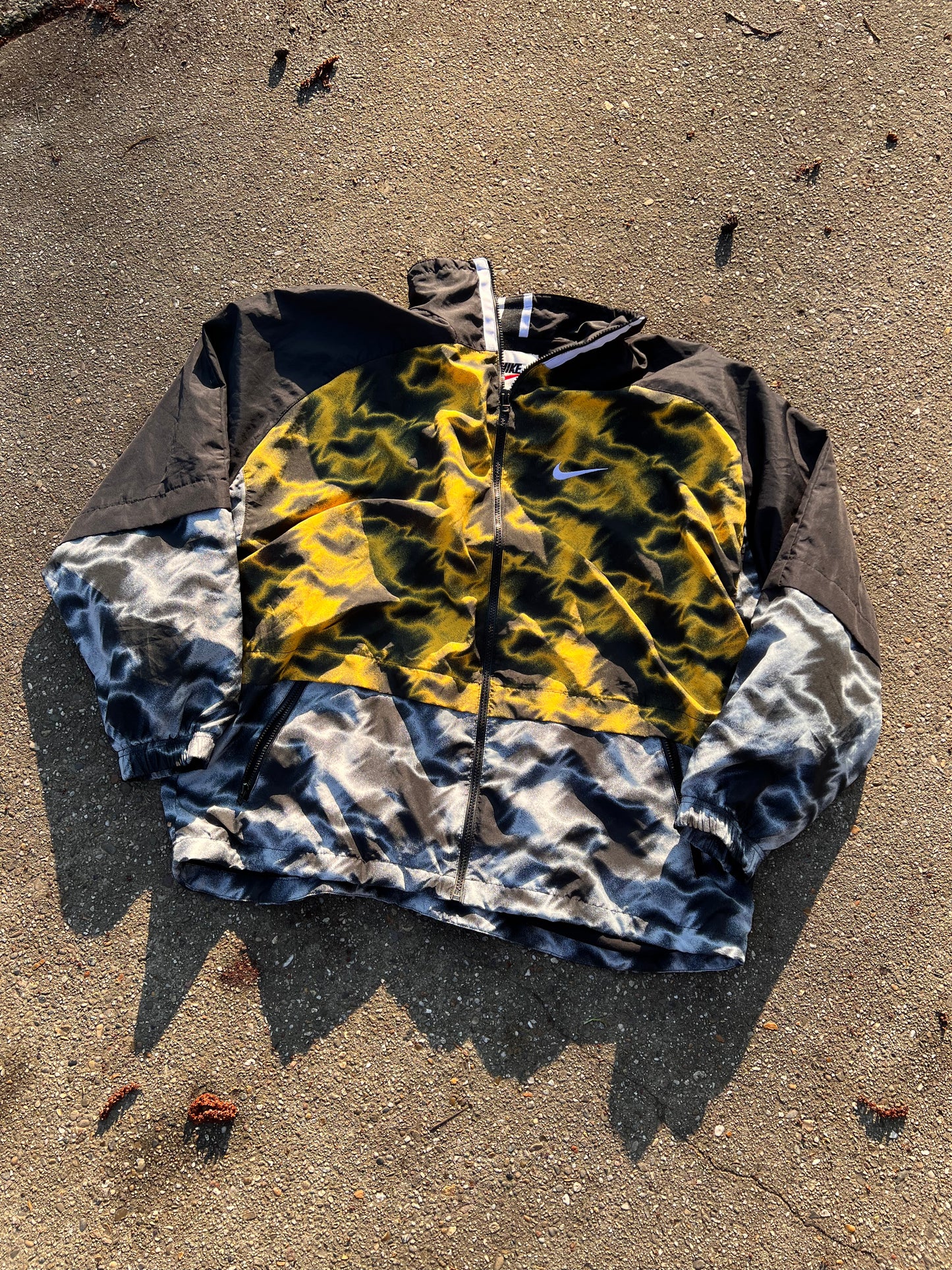 90s Nike Full Zip Grainy Multicolor Track Jacket – Xlarge