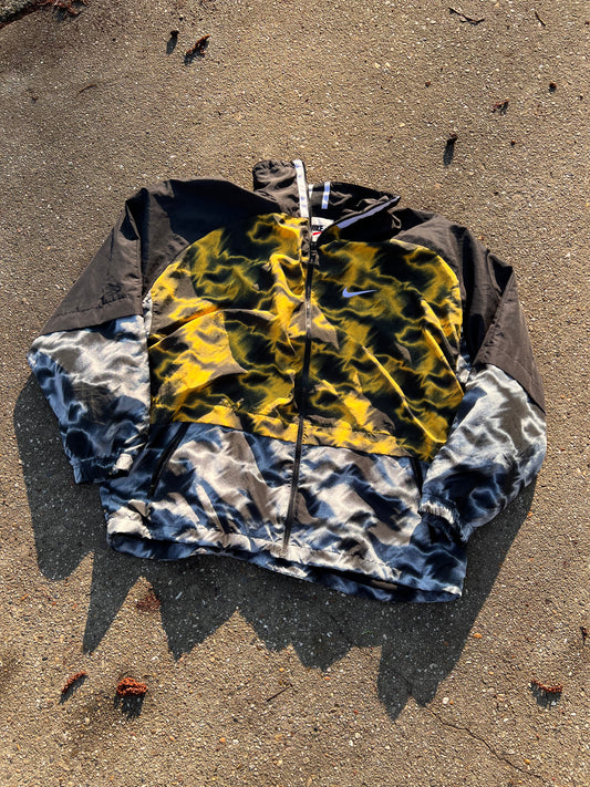 90s Nike Full Zip Grainy Multicolor Track Jacket – Xlarge