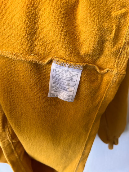 90s Nike Center Logo 1/4 Zip Up Sweatshirt Yellow – XLarge