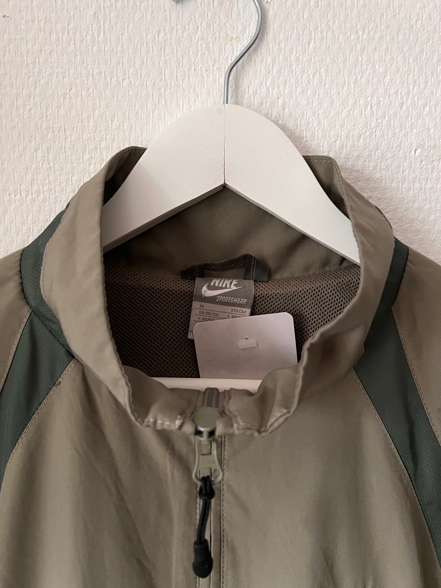 2000s Nike Multicolor Full Zip Track Jacket Green – Medium