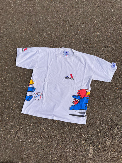90's Adidas France 98 World Cup T-shirt – XSmall