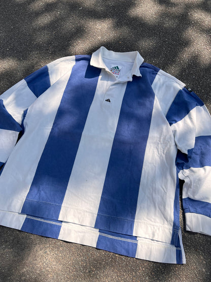 90's Adidas Equipment Longsleeve Rugby Polo – Large
