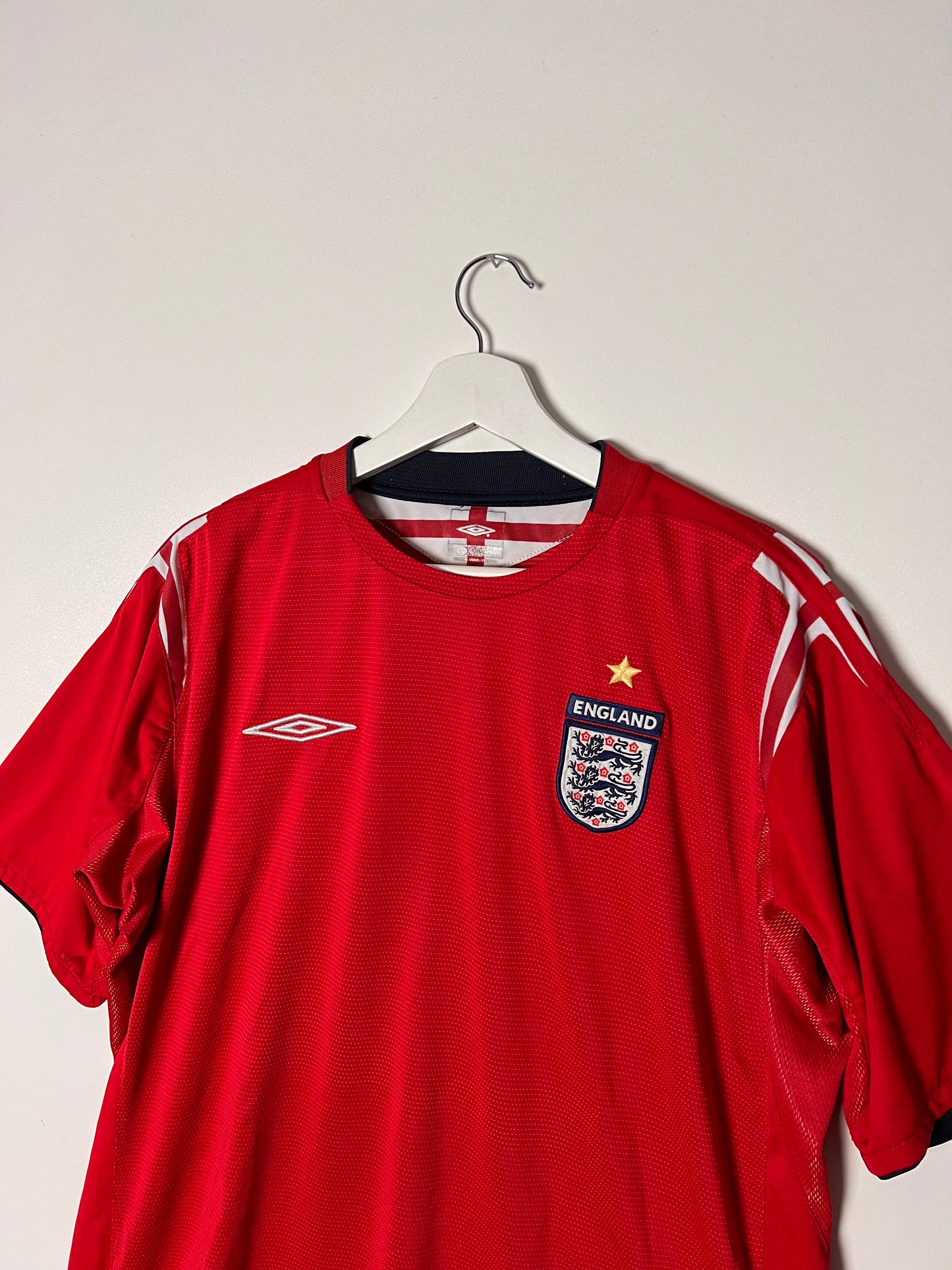 2000s Umbro England Kieron Dyer Away Football Jersey – Xlarge