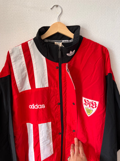 90s Adidas VfB Stuttgart Multicolor Track Jacket – Large